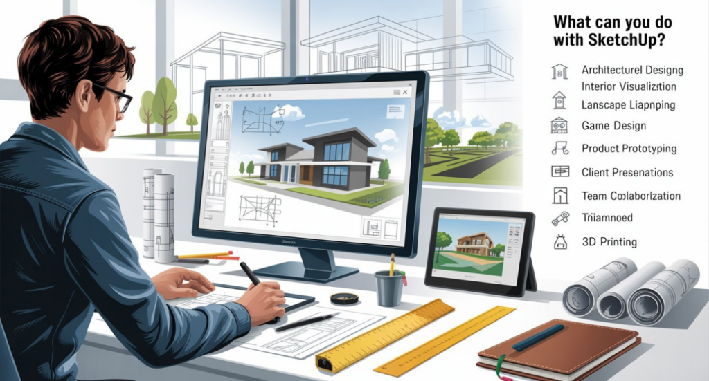 What will you learn in SketchUp?

